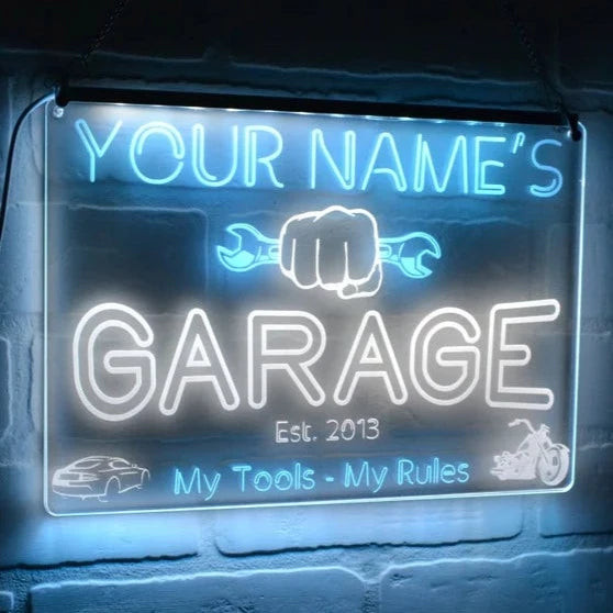 Custom Neon LED Garage Sign