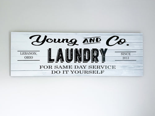 farmhouse laundry sign