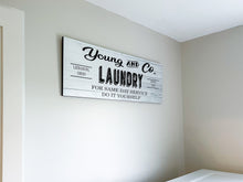 Load image into Gallery viewer, Personalized Farmhouse Laundry Room Sign