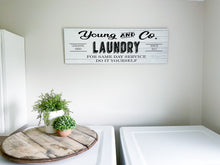 Load image into Gallery viewer, Personalized Farmhouse Laundry Room Sign