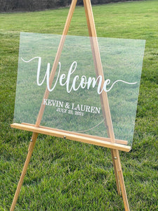 Custom Acrylic Wedding Sign