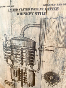 Whiskey Still Patent Image - FREE SHIPPING