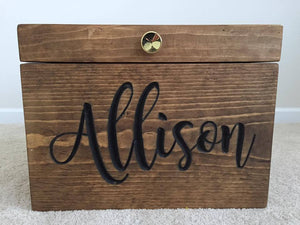 Personalized Toy Box - GirlyBuilds