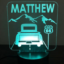 Load image into Gallery viewer, Personalized Night Light - Route 66 Night Light - GirlyBuilds